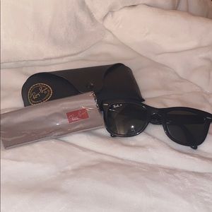 Black RayBans Folding Wayfarers